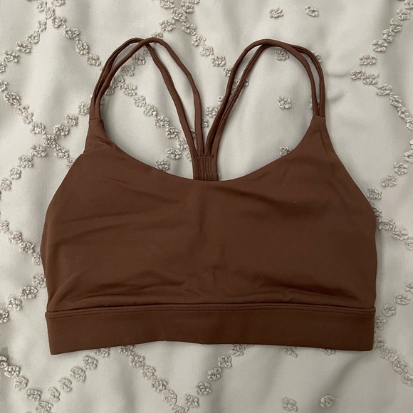 Athletic Brown Sports Bra - Picture 1 of 3